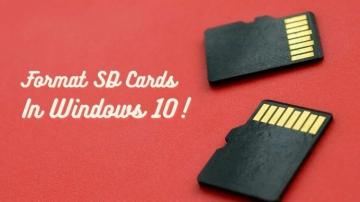 כיצד לעצב כרטיס SD ב- Windows 10