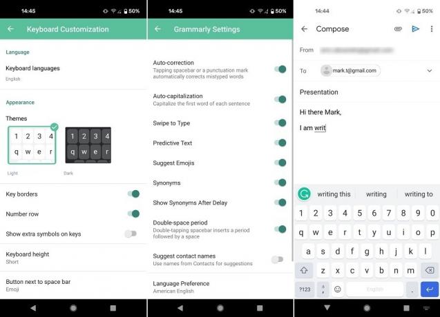 Najboljša alternativa Gboard Android Grammarly Keyboard