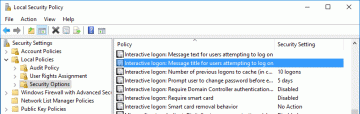 Come mostrare un messaggio personalizzato nella schermata di accesso di Windows 10