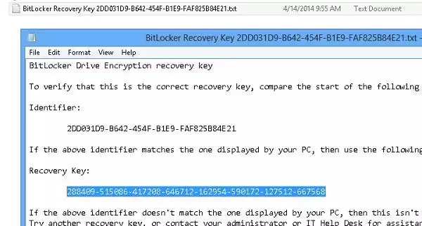 BitLockerRecoveryKey tekstifail
