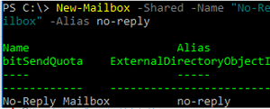 Utwórz adres e-mail No-Reply w Exchange 