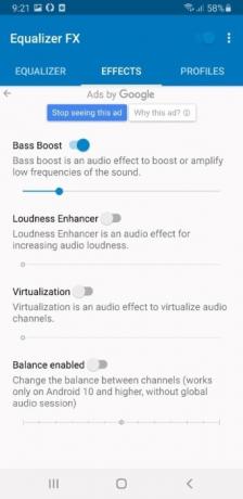 Android Equalizer Equalizer Fx-effecten