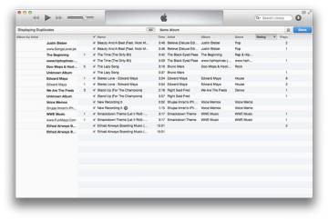 Sådan finder du duplikatartikler i iTunes