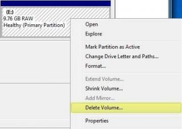 Windows 7/8/10'da İki Bölümü Birleştirme