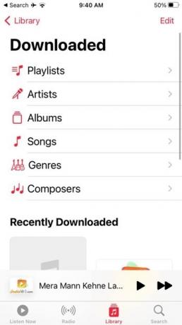 Iphone-muziekbibliotheek gedownload