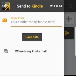 Android Web To Kindle Input Kindle Email
