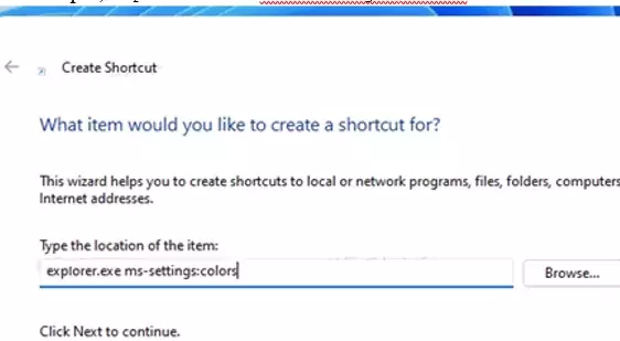 Δημιουργήστε συντόμευση MS-Settings στην επιφάνεια εργασίας των Windows 11 