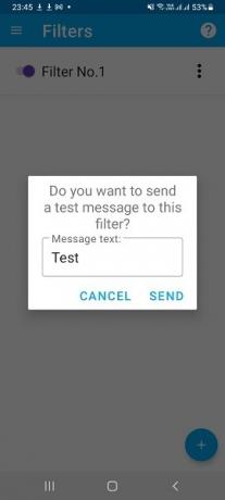 Persiųsti SMS „Android Gawk“ bandomųjų pranešimų filtras